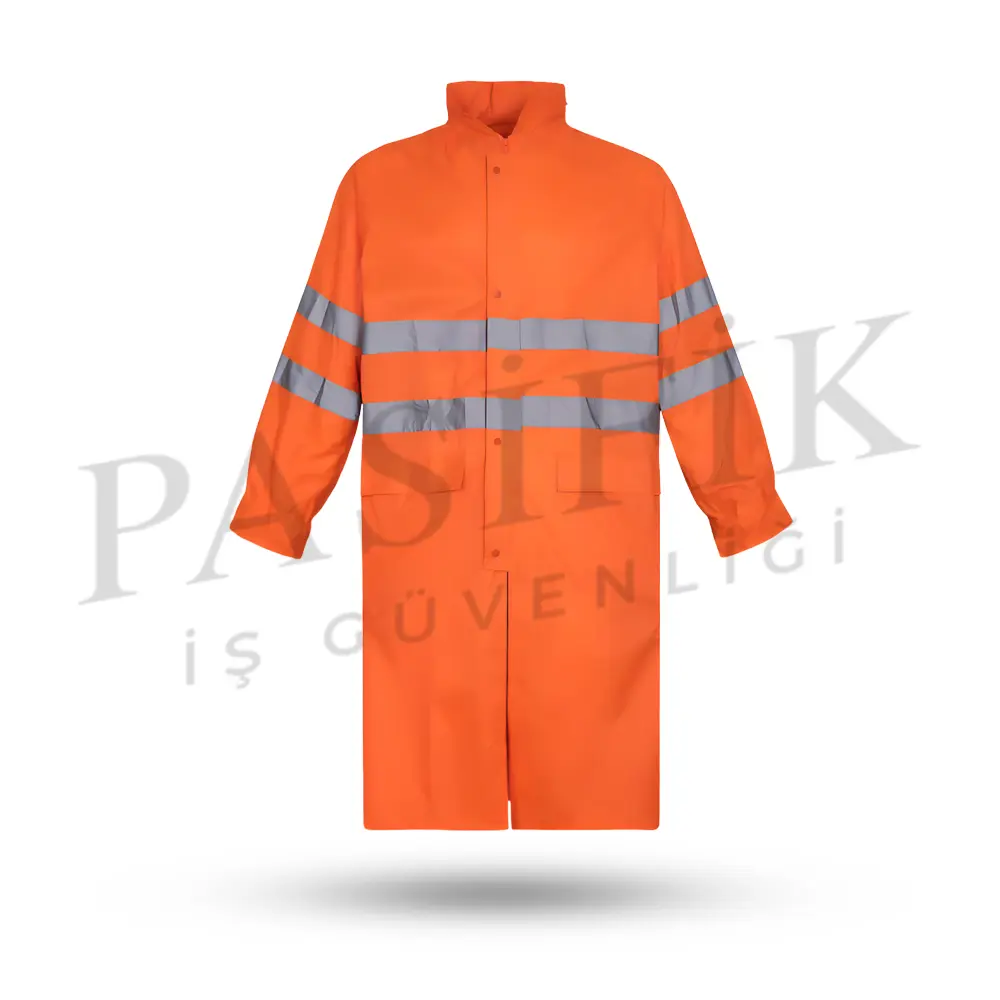 İMPERTEKS PARDESÜ TİPİ REFLEKTÖRLÜ YAĞMURLUK SJ-04 TURUNCU