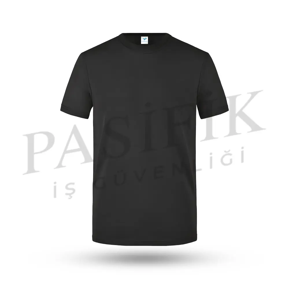 BİSİKLET YAKA T-SHIRT PS7610 SİYAH