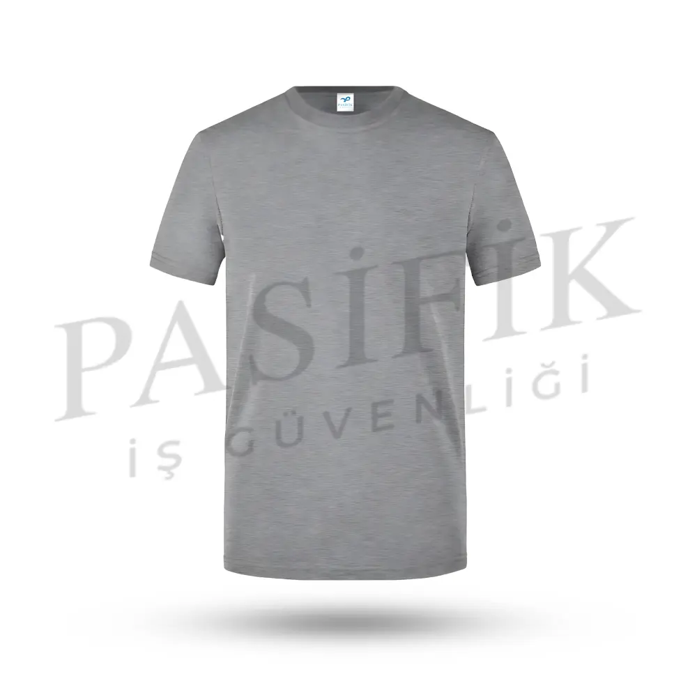 BİSİKLET YAKA T-SHIRT PS7610 GRİ