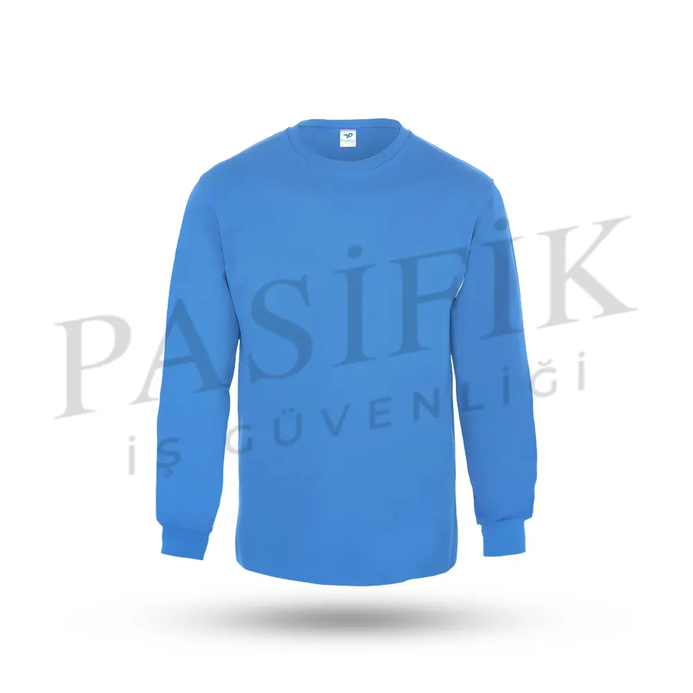 RELAX BİSİKLET YAKA SWEATSHIRT PS7201 AÇIK MAVİ