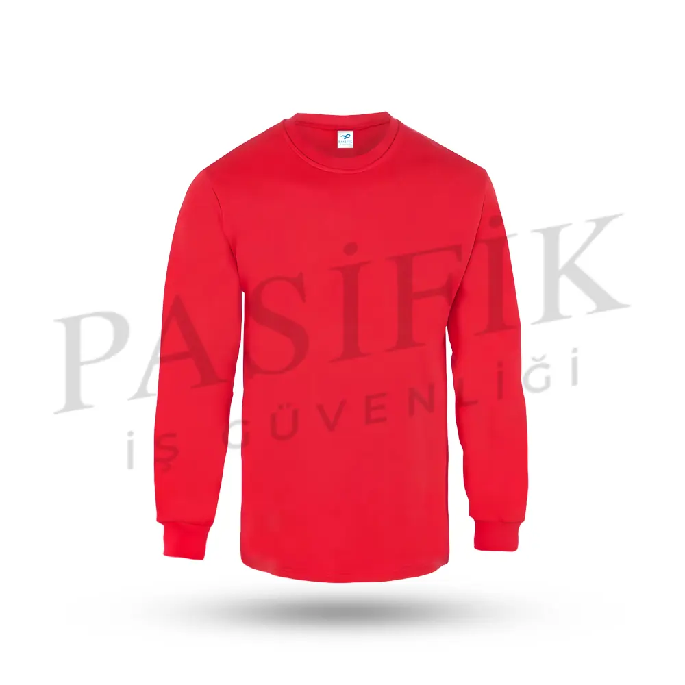 RELAX BİSİKLET YAKA SWEATSHİRT PS7201 KIRMIZI