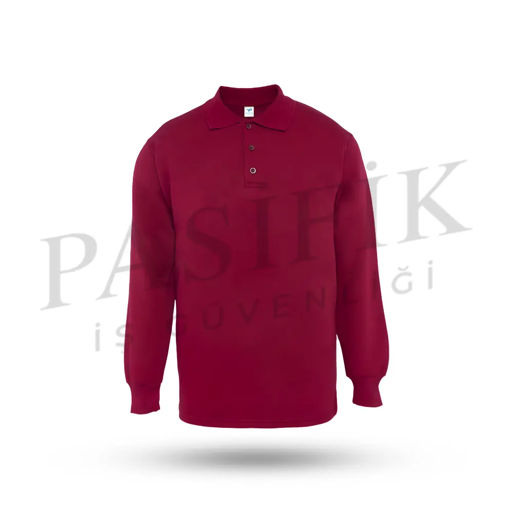 COMFORT POLO SWEATSHIRT PS7200 BORDO